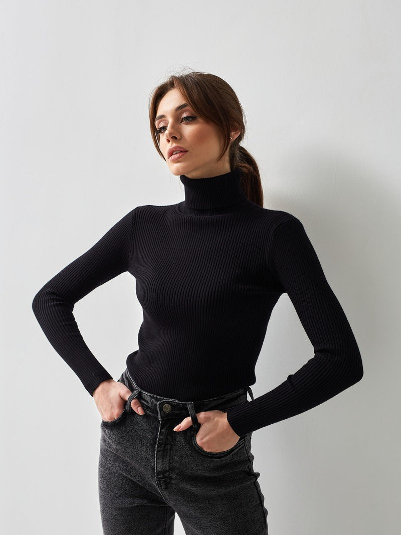 Ribbed Knit Long Sleeve Casual