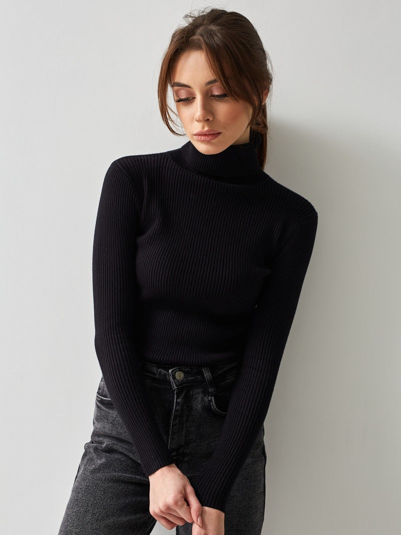 Ribbed Knit Long Sleeve Casual