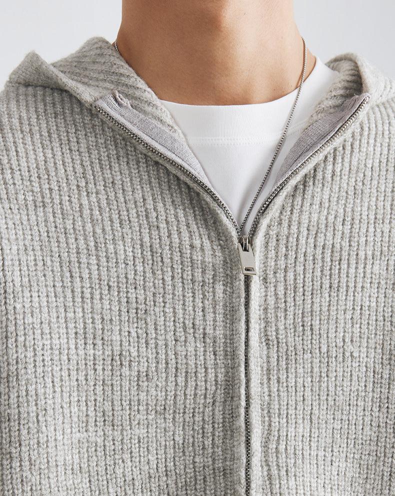 Knitted Zip Hoodie