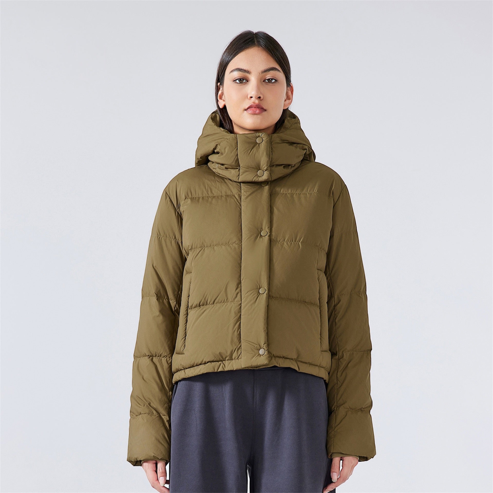 Relaxed Casual Puffer Down Jacket