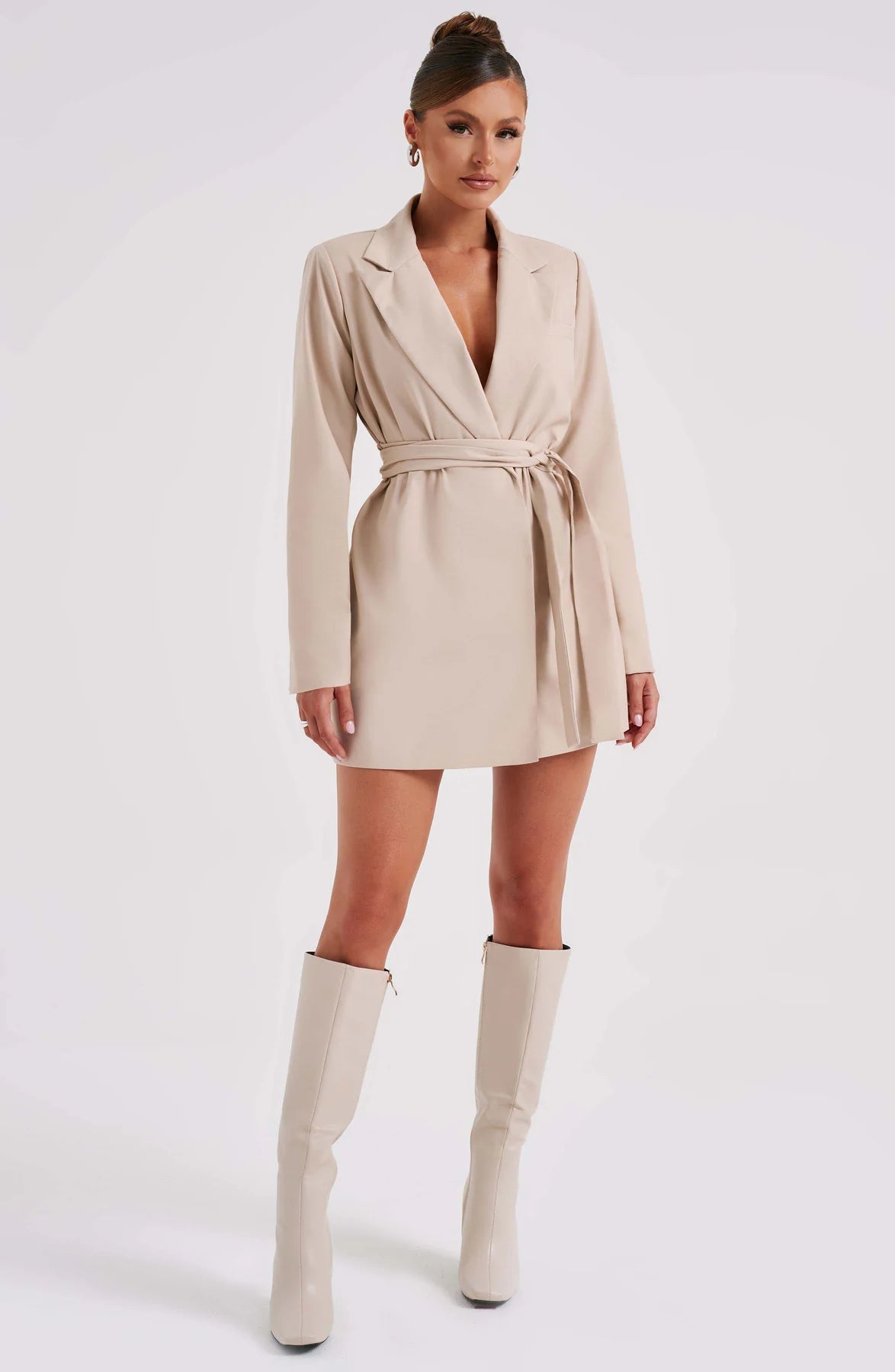 Heather Suit Dress - Beige