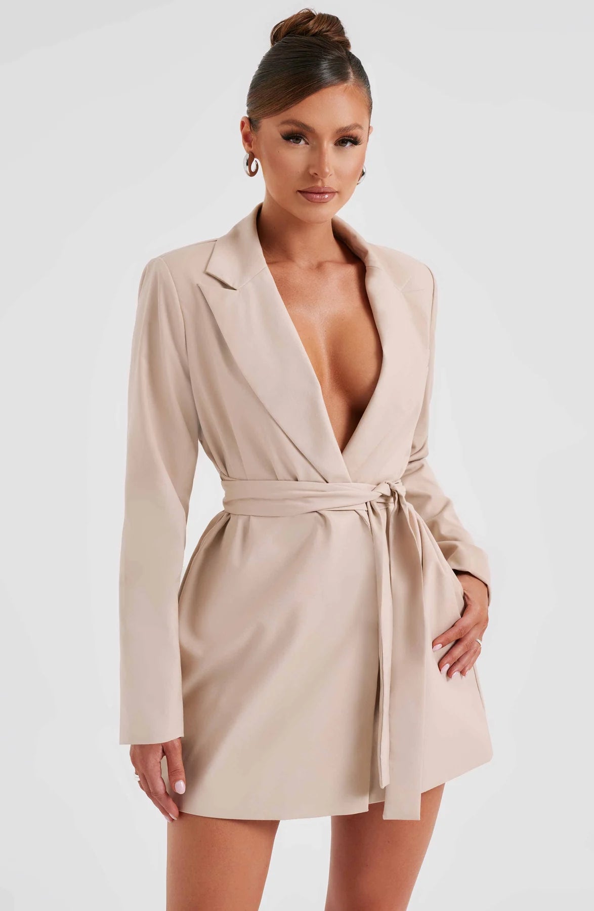 Heather Suit Dress - Beige